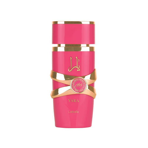 Lattafa Yara Candy Eau de Parfum 100ml bottle with its box